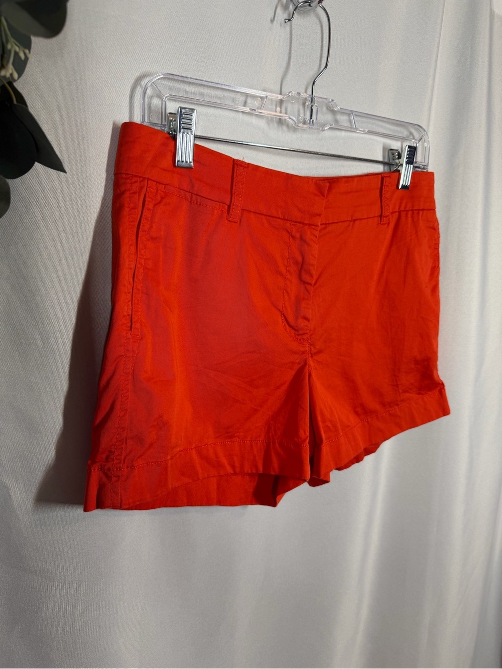J Crew | Chino 4" Inseam Shorts Orange Women's Size 4 - Picture 4 of 11